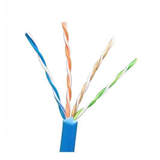 8ware CAT6 Ultra Thin Slim Cable Roll on Box 305m - Blue Color Premium RJ45 Ethernet Network LAN UTP Patch Cord 26AWG Pure Copper