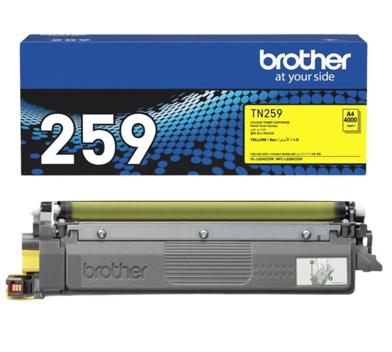 Brother TN-259Y NEW YELLOW SUPER HIGH YIELD CARTRIDGE TO SUIT MFC-L8390CDW HL-L8240CDW -Up to 4000pages