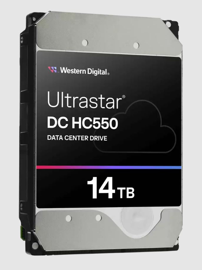 Western Digital WD Ultrastar DC HC550 14TB 3.5 ft SATA 512MB 7200RPM EAMR SE 5yrs Warranty-WUH721814ALE6L4