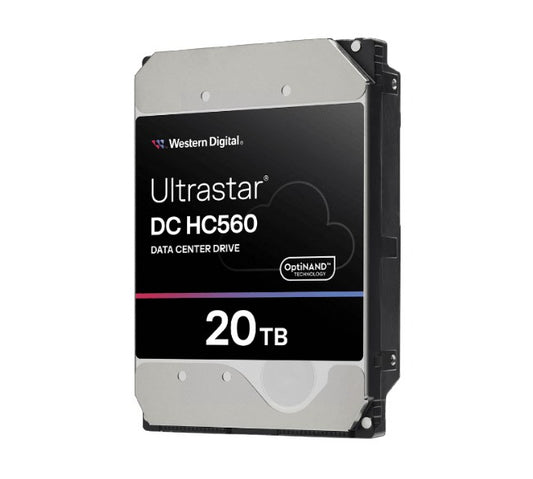 Western Digital WD Ultrastar DC HC560 20TB 3.5 ft SATA 7200 RPM Cache 512MB 5-year limited warranty WUH722020BLE6L4 0F38785 (Base SE)
