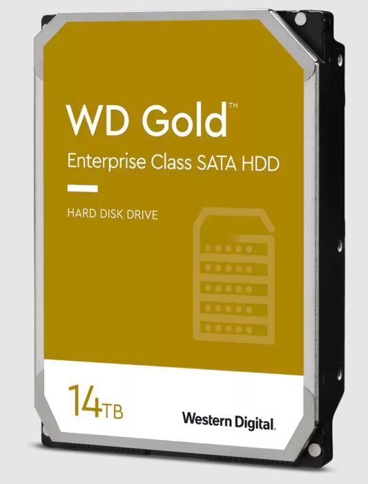Western Digital Gold 14TB 3.5 ft Enterprise Class SATA 6 Gb s HDD 7200 RPM Cache Size 512MB 5-Year Limited Warranty