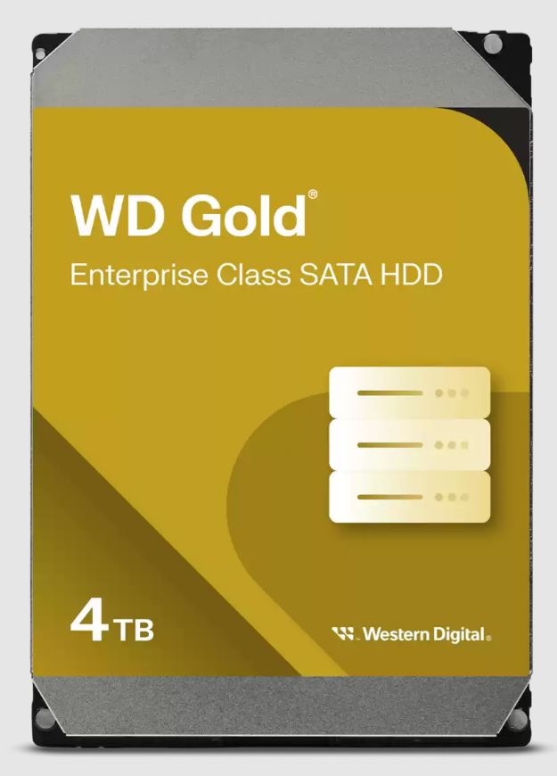 Western Digital Gold 4TB 3.5 ft Enterprise Class SATA 6 Gb s HDD 7200 RPM Cache Size 256MB 5-Year Limited Warranty