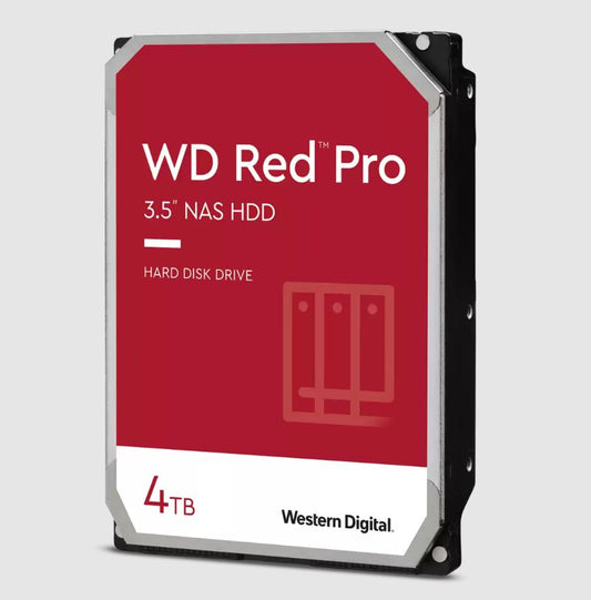 WD Red Pro 4TB 3.5 ft NAS Hard Drive, SATA 6 Gb s, ITR 267 MB s, 7200RPM, 256MB Cache, CMR Tech, 3.5-inchFORM FACTOR, 5yrs wty