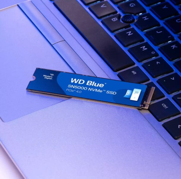 Western Digital WD Blue SN5000 NVMe 500GB SSD M.2 2280, 5,000MB s R 4,000MB s W, 460K IOPS R 770K IOPS W, PCIe Gen4 x4, 5-Y Warranty