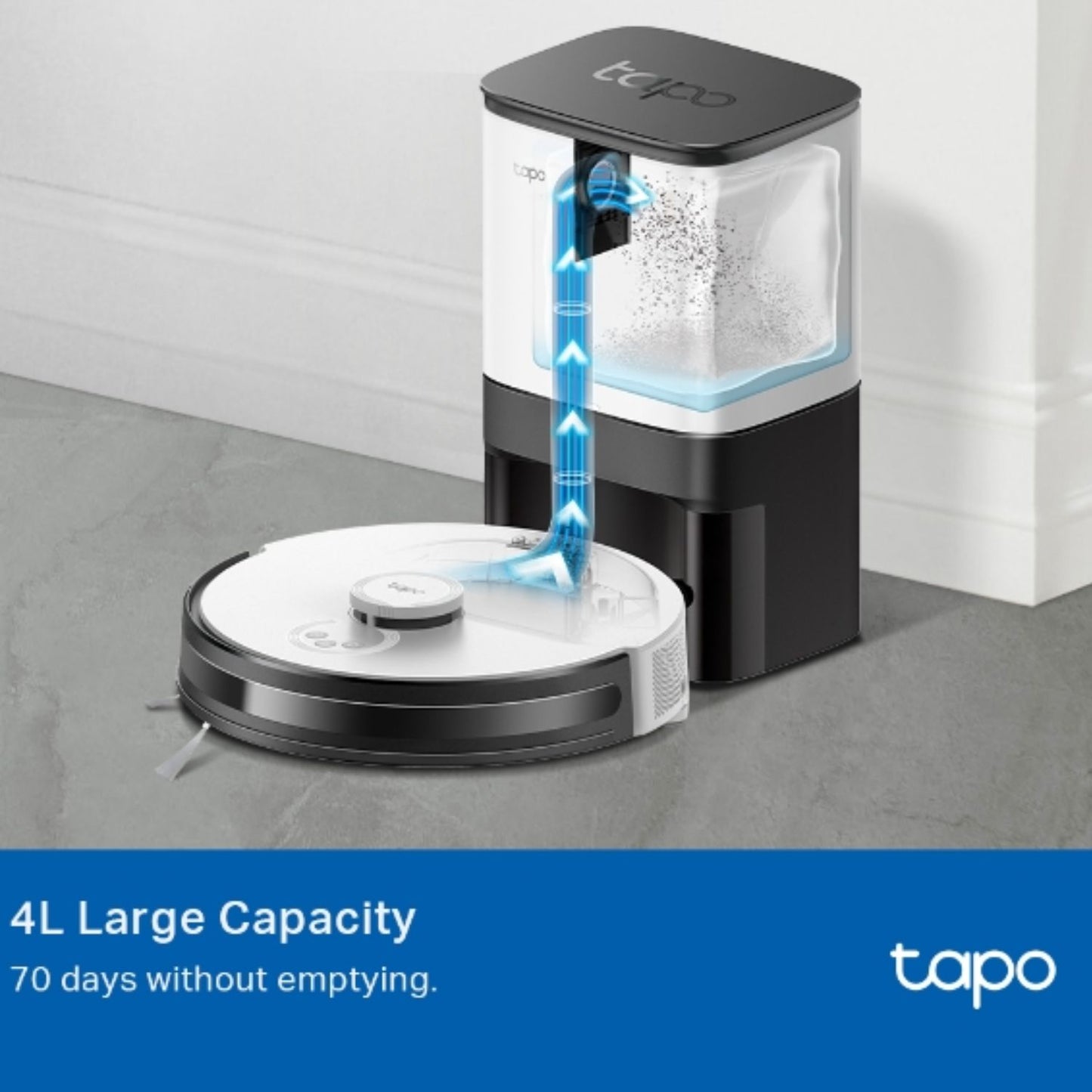 TP-Link Tapo RVA200 Tapo Robot Vacuum Disposable Dust Bag Compatible Models: Tapo RV30 Plus RV30C Plus RV30C Mop Plus RV20 Mop Plus RV20 Plus RV10 Pl