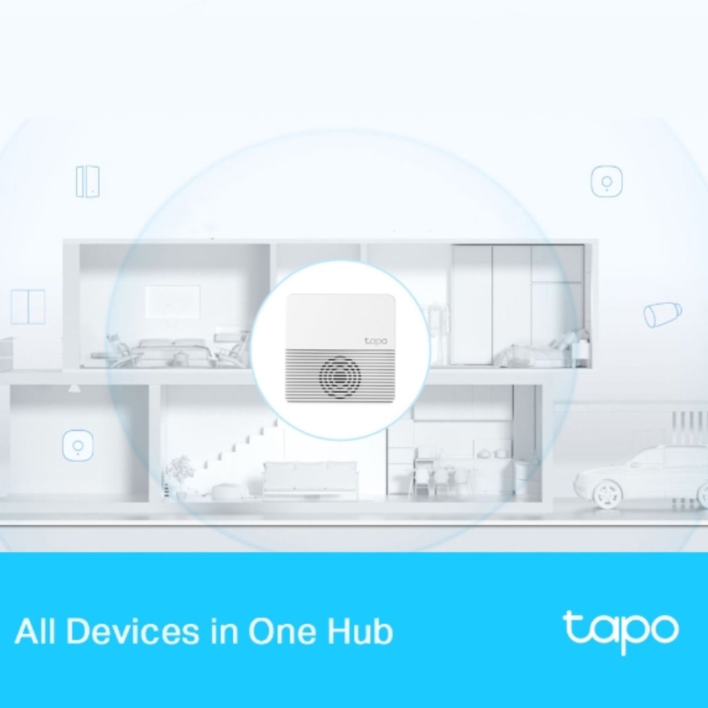 TP-Link Tapo Smart Hub Tapo H200, Works with Tapo C420, Tapo C400, Tapo D230, and more. Up to 644 Devices