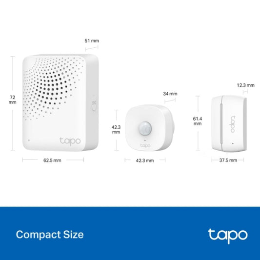 TP-Link Tapo T30 KIT Smart Sensor Starter Kit, Tapo H100 1 Tapo T100 1 Tapo T110 2