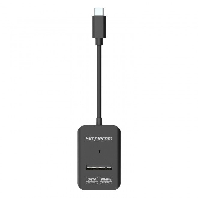 Simplecom SA506 NVMe SATA Dual Protocol M.2 SSD to USB-C Adapter Converter USB 3.2 Gen 2 10Gbps