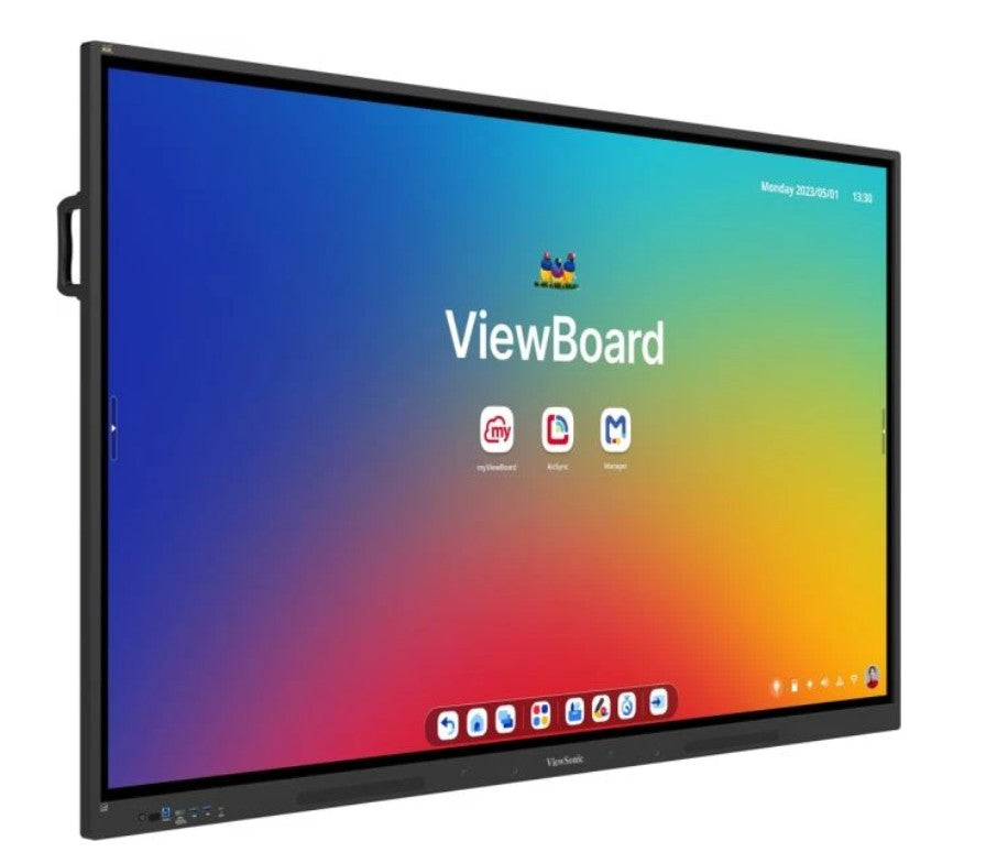 ViewSonic ViewBoard IFP8634 EDLA Certified ViewBoard 86 ft 4K Interactive Display, 20pct better power efficiency, Android 14 Quad-core CPU microSD port