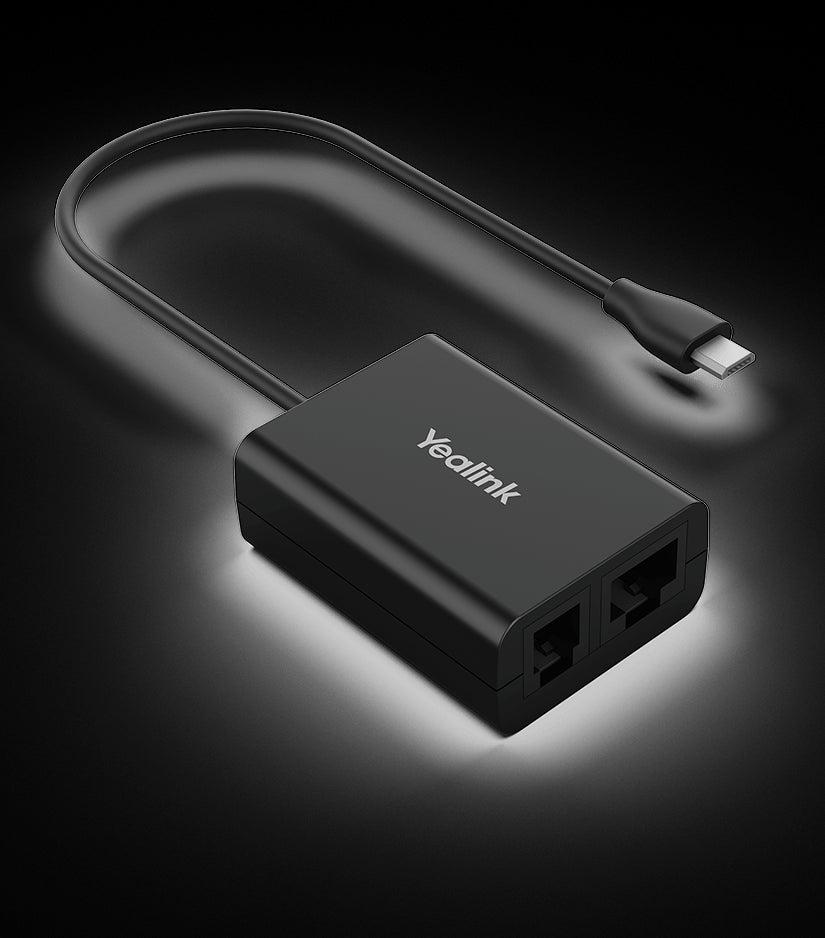 Yealink EHS61 Wireless Headset Adapter for WH62 3, Compatible with Unify Mitel Yealink T27G 29G 4xG