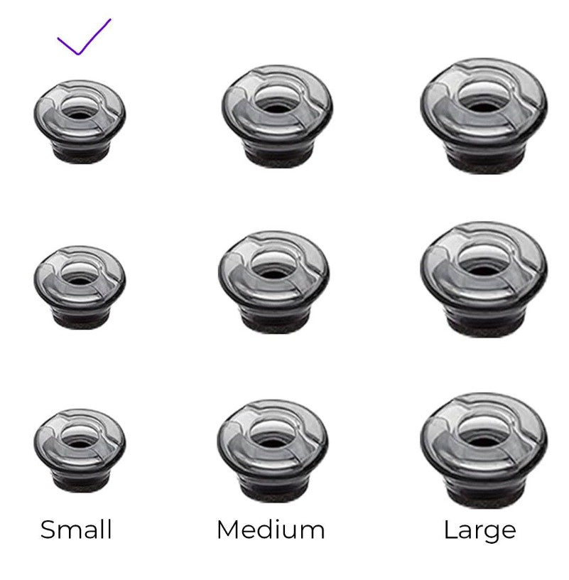 Yealink Ear tips for BH71 (small, 3pcs), Official Yealink replacement ear tips for BH71 headset, Improves noise isolation, Soft material