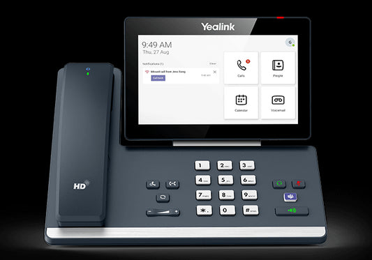 Yealink MP58 Microsoft Teams Android Phone, Teams and Skype Compatible, 7 ft Colour Touch Screen, HD Audio, Built-in Bluetooth and WiFi, EOL