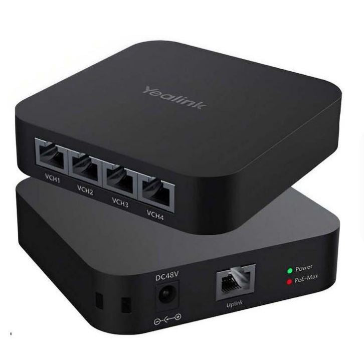 Yealink RCH40 E2 4-Port PoE Switch, Used For Connecting Yealink Meeting Room Cameras, Microphones Speakers