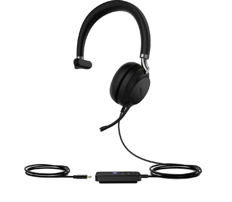 Yealink UH38 Mono USB and Bluetooth Headset, USB-C, UC Call Controller, Dual Noise-Canceling Mics, Busy Light, Microsoft Teams UC Certified, EOL