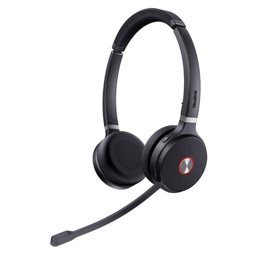 Yealink WH62 Dual UC DECT Wireless Headset, Busylight On Headset, Leather Ear Cushions, Microsoft Teams UC Certified,Noise Killer, HD voice, 2Mics