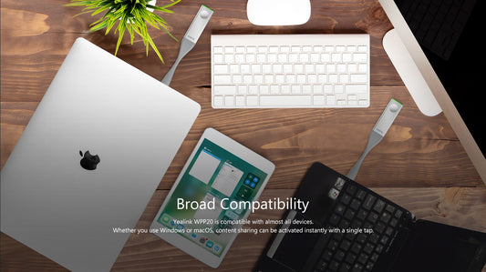 Yealink WPP20 Wireless Presentation Pod, To Suit Conference Systems, Combining A Self-Built 5G Wi-Fi, 1080p30fps, AirPlay