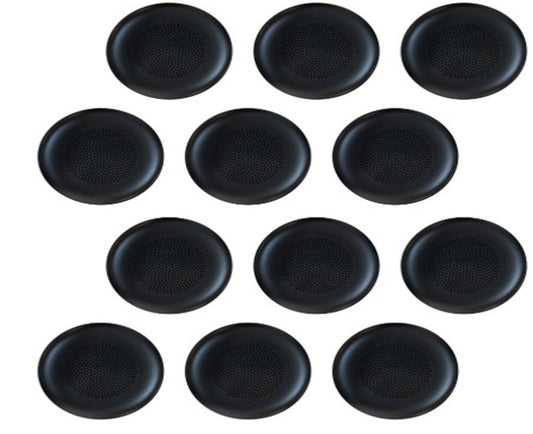 Yealink YHA-LEC New Version 3311060 Replacement Leather Ear Cushion for WH62 WH66, Black, 12 PCS, not compatible with UH36 YHS36
