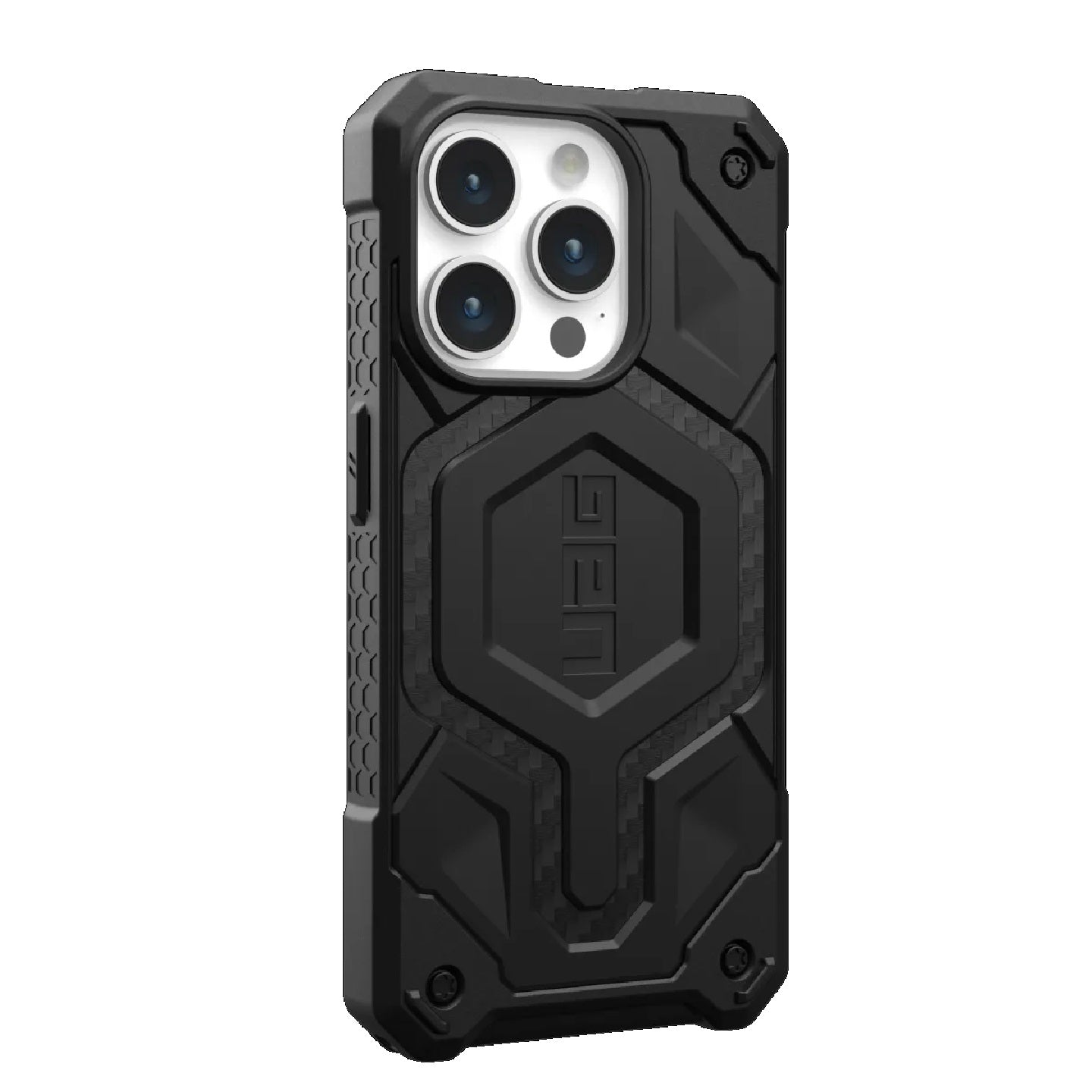 UAG Monarch Pro MagSafe Apple iPhone 15 Pro (6.1 ft) Rugged Case - Carbon Fiber (114221114242), 25ft. Drop Protection(7.6M), 10 Years Warranty