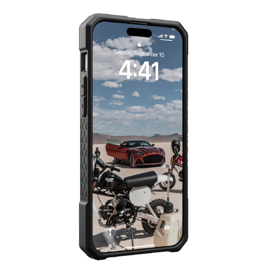 UAG Monarch Pro MagSafe Apple iPhone 15 Pro Max (6.7 ft) Rugged Case - Kevlar Black (114222113940), 25ft. Drop Protection (7.6M), 10 Years Warranty