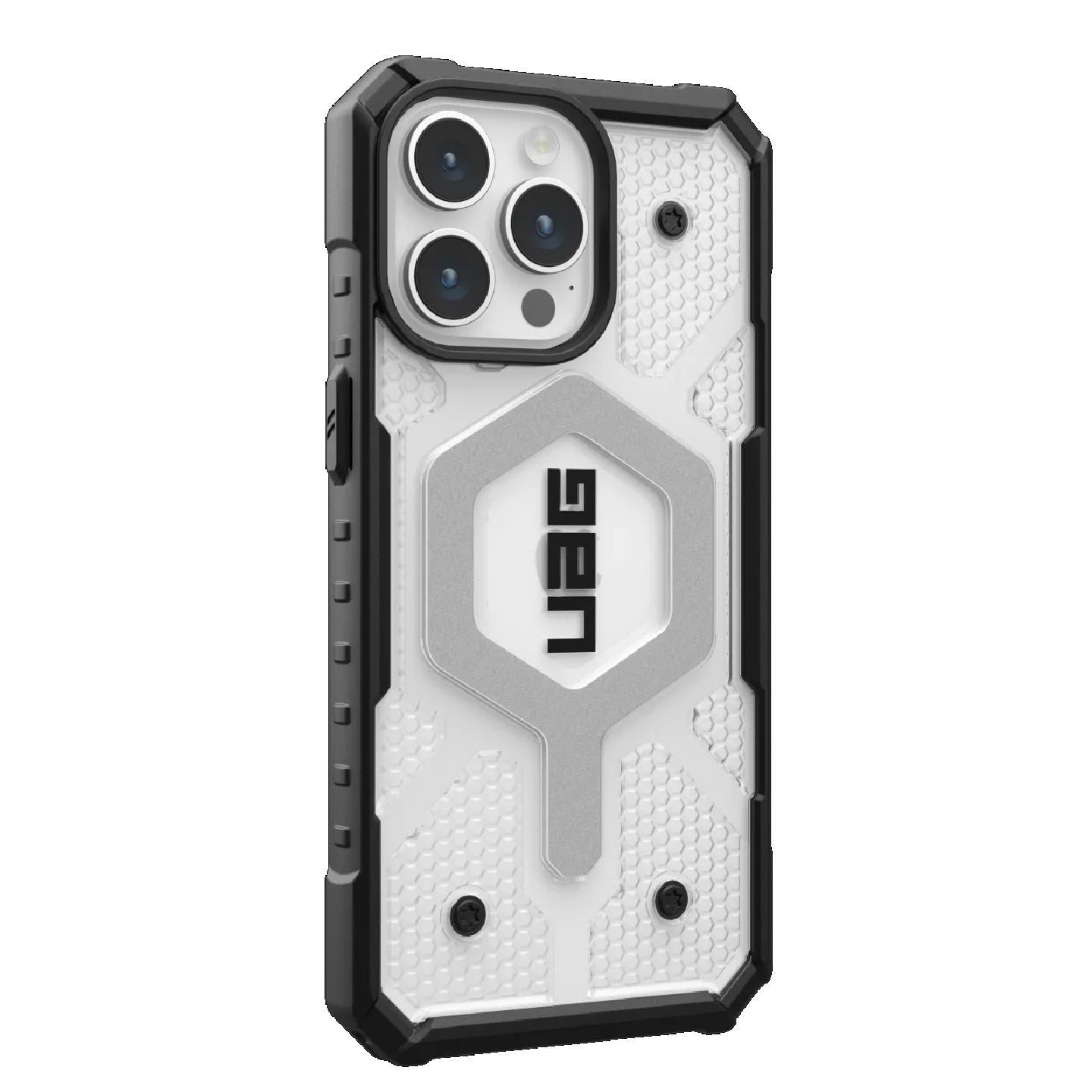 UAG Pathfinder MagSafe Apple iPhone 15 Pro Max (6.7 ft) Rugged Case - Ice (114301114343), 18ft. Drop Protection (5.4M), Tactical Grip, 10 Years Warranty