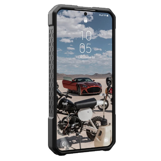 UAG Monarch Pro Magnetic Kevlar Samsung Galaxy S24 5G (6.2 ft) Rugged Case - Black (214412113940), 25ft. Drop Protection (7.6M), 10 Years Warranty
