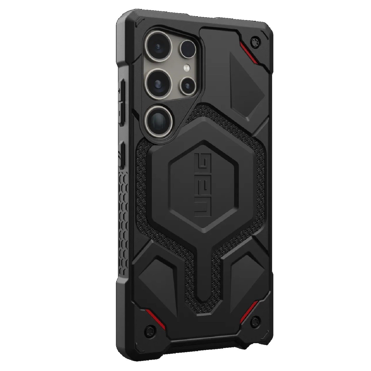 UAG Monarch Pro Magnetic Kevlar Samsung Galaxy S24 Ultra 5G (6.8 ft) Rugged Case-Kevlar Black(214416113940),25ft.Drop Protection(7.6M),10 Years Warranty