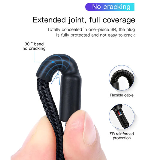 USP BoostUp Braided USB-C to USB-C Cable (1M) Black -3A Fast Safe Charge,Strong Durable,Samsung Galaxy,Apple iPhone,iPad,MacBook,Google,OPPO,Nokia