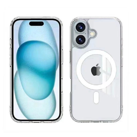 USP Apple iPhone 16 Plus (6.7 ft) Clear Rock Shockproof Case with MagSafe - Ultra-Thin, Lightweight, Non-Slip, Multi-Layer, Strong And Durable Materials