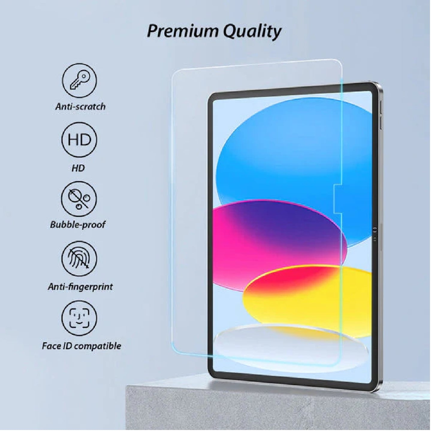 USP Apple iPad (11.0 ft) 11th Gen (A16) iPad 10th Gen (10.9 ft) Tempered Glass Screen Protector: Full Coverage, 9H Hardness, Bubble-free, Anti-fingerprint