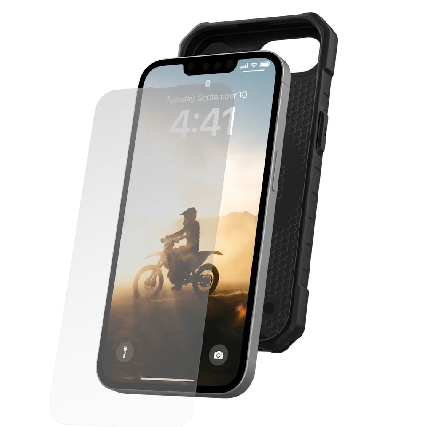 UAG Shield iPhone 16E (6.1 ft) Tempered Glass Screen Protector - Clear (14437311NA), Antimicrobial, Scratch Resistant, Anti-Fingerprint, 1 Year Warranty