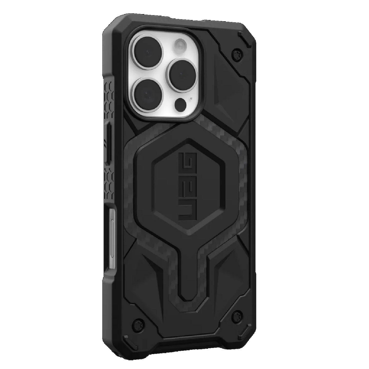 UAG Monarch Pro MagSafe Apple iPhone 16 Pro (6.3 ft) Rugged Case - Carbon Fiber (114456114242), 25ft. Drop Protection (7.6M), 10 Years Warranty