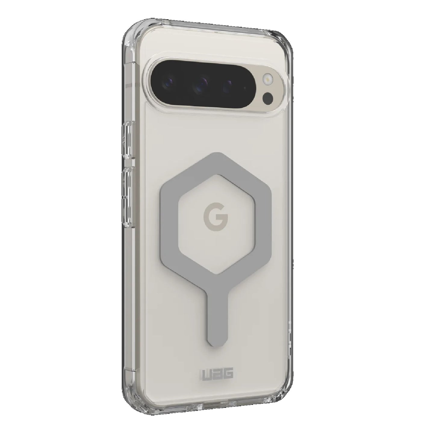 UAG Plyo Pro Google Pixel 9 Pro XL (6.8 ft) Rugged Case - Ice Silver (614456114333), 16 ft. Drop Protection (4.8M), Air-Soft Corners, 10 Years Warranty