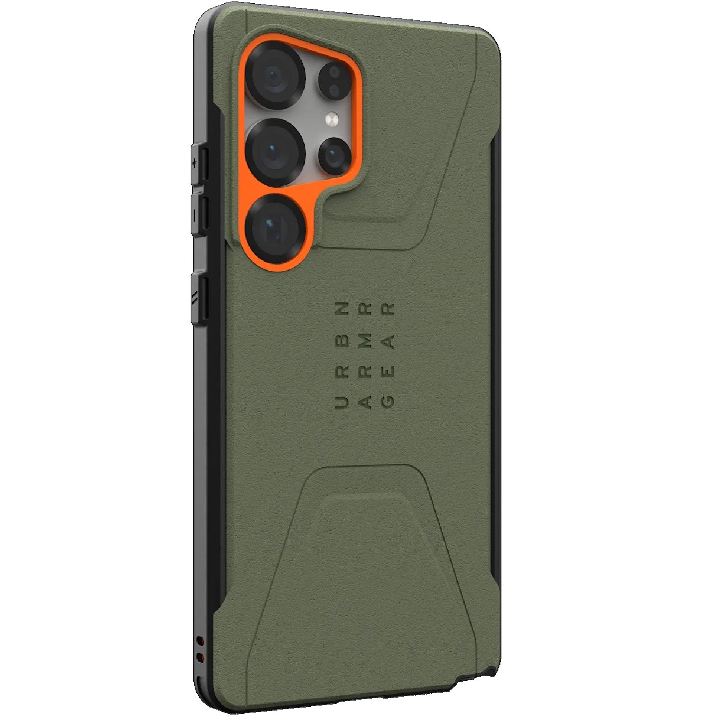 UAG Civilian Magnetic Samsung Galaxy S25 Ultra 5G (6.9 ft) Rugged Case - Olive Drab Orange (214473117297), 20ft. Drop Protection (6M), 10 Years Warranty