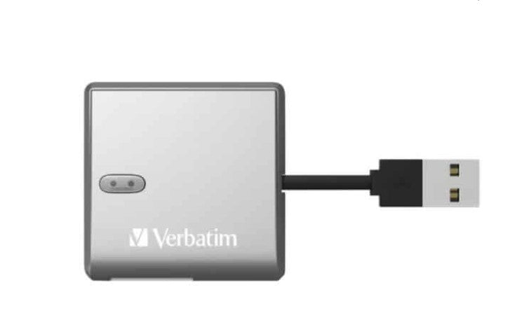 Verbatim USB 2.0 All- in-1 Card Reader Compact - including SD, SDHC, SDXC, microSD, microSDHC, microSDXC, CF-1, Memory Stick, xD and MS-Pro Duo