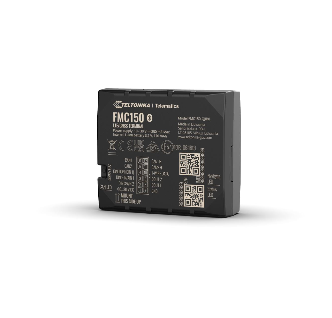 Teltonika FMC150 - Advanced 4G LTE Cat 1 GPS Tracker with Integrated CAN Data Processor