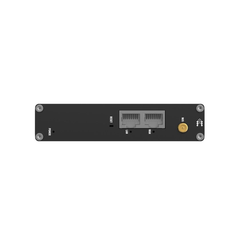 Teltonika RUT140 Industrial Ethernet Router, Wi-Fi 4, 1x3-Pin Power Connector, Integrated DIN rail bracket, Remote Management, PSU excluded