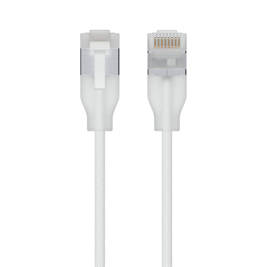 Ubiquiti UniFi Premium Patch Cable, 12M, White, Ultra-thin Braided Patch Cable, Designed And Optimized For 10 GbE Networking.