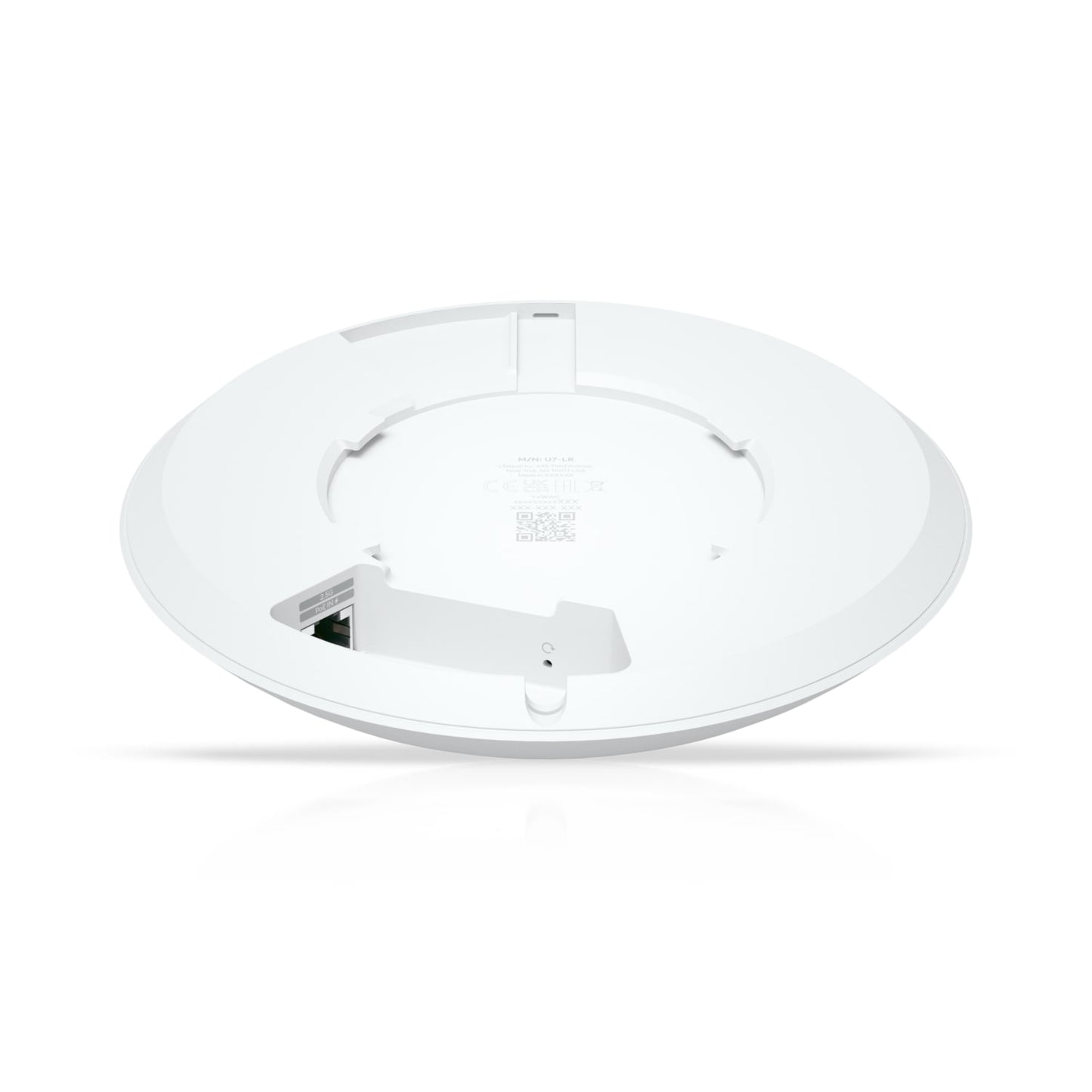 Ubiquiti U7 Long-Range, Compact, Ceiling-mount WiFi 7 AP, 5 Spatial Streams, Extended Signal Range, Cover Up to160m², 300 Devices, Uplink 2.5GbE