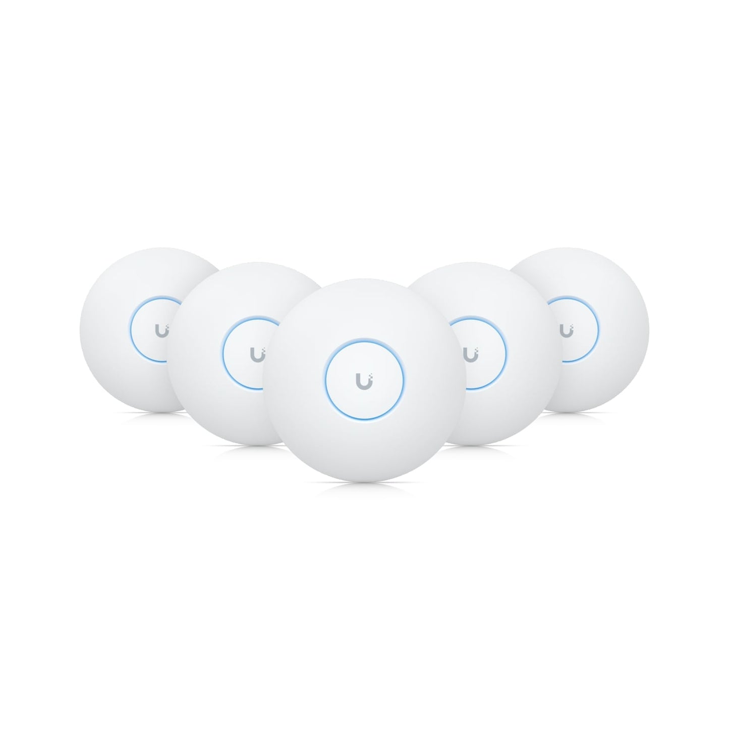 Ubiquiti UniFi WiFi 7 AP,5 Pack ,Ceiling-mount, AP 6 GHz Support, 2.5 GbE Uplink, 9.3 Gbps Over-the-air Speed,PoE Power,300 Connect Device