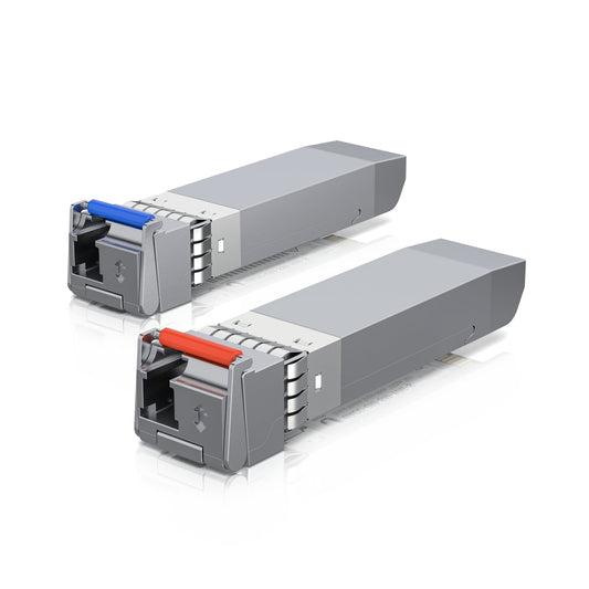 Ubiquiti UFiber SFP Single-Mode Module, 10G BiDi, 2 Pack, Same 10 Gbps Speed, Less Cable Required (Single Strand, LC Connector)