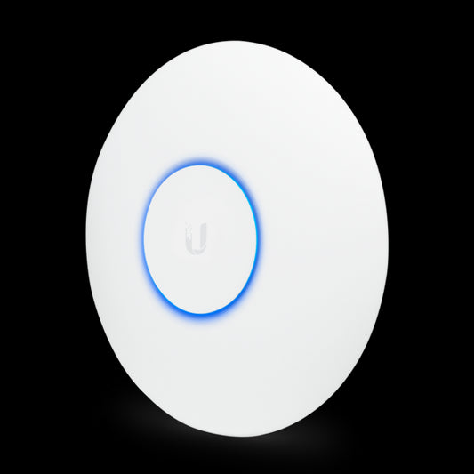 Ubiquiti UniFi AC Pro V2 Indoor Outdoor AP, 2.4GHz 450Mbps, 5GHz 1300Mbps, 1750Mbps Total, Range Up 122m | POE Adapter Included