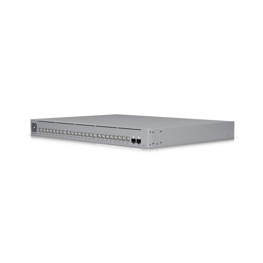 Ubiquiti UniFi Network, 24-Port, POE 400W, (8) 2.5GbEPoE, (16) GbE Ports - (8) PoE, (8) PoE, (2)10G SFP, Layer3, Rack Mount,