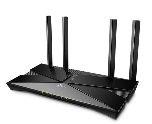 TP-Link Archer AX1800 AX1800 Dual-Band Wi-Fi 6 Router, 574 Mbps at 2.4 GHz 1201 Mbps at 5 GHz, Dual-Core CPU, 1 Gigabit WAN Port 4 Gigabit LAN P
