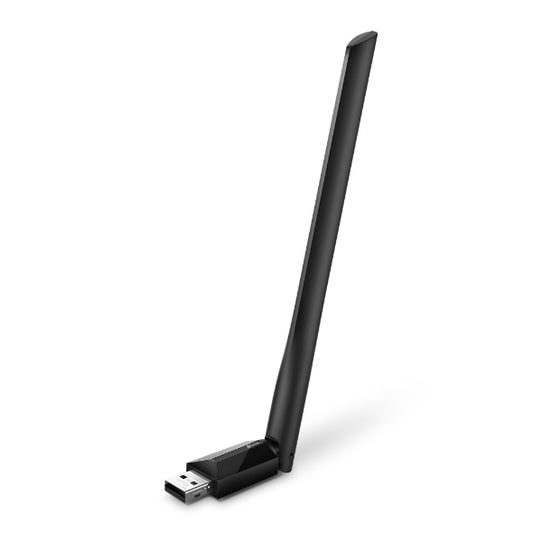 TP-Link Archer T2U Plus AC600 High Gain Wi-Fi Dual Band USB Adapter,433Mbps at 5GHz 200Mbps at 2.4GHz, USB 2.0, 1 high gain antenna