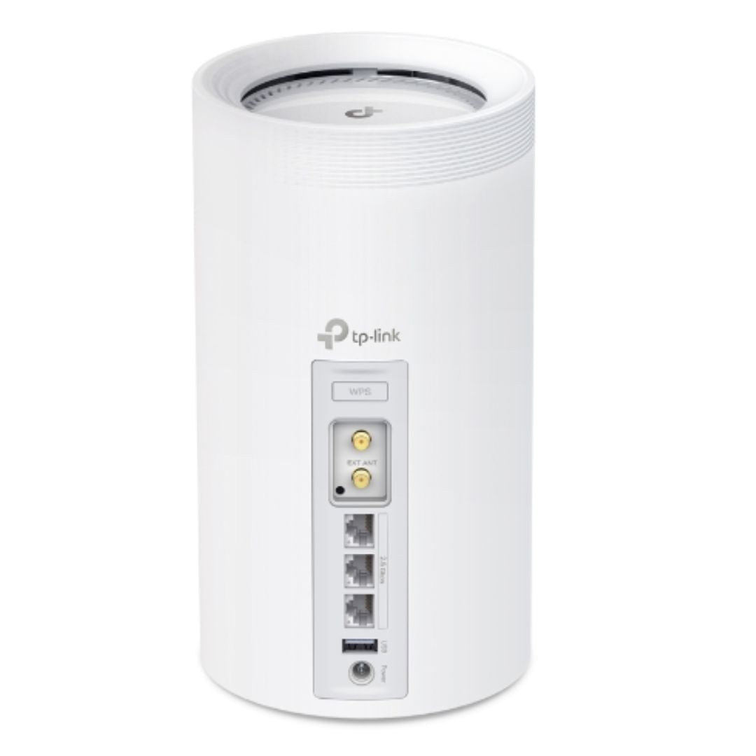 TP-Link Deco BE65-5G(1-pack) 5G BE9300 Tri-Band Whole Home Mesh Wi-Fi 7 Gateway (WIFI7) 574 Mbps at 2.4 GHz 2880 Mbps at 5 GHz 5760 Mbps at 6 GHz