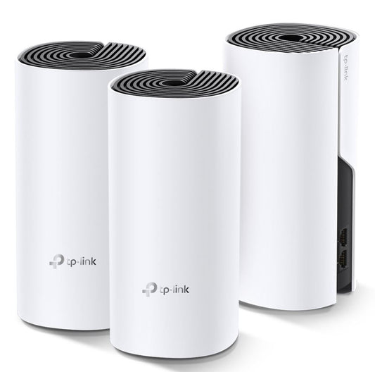 TP-Link Deco M4 (3-pack) AC1200 Whole Home Mesh Wi-Fi System. ~370sqm Coverage, Up to 100 Devices, Parental Control