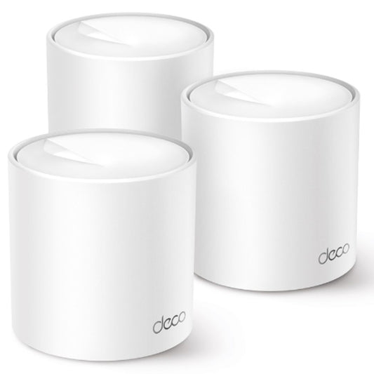 TP-Link Deco X1500(3-pack) AX1500 Whole Home Mesh Wi-Fi 6 System, 300 Mbps at 2.4 GHz 1201 Mbps at 5 GHz