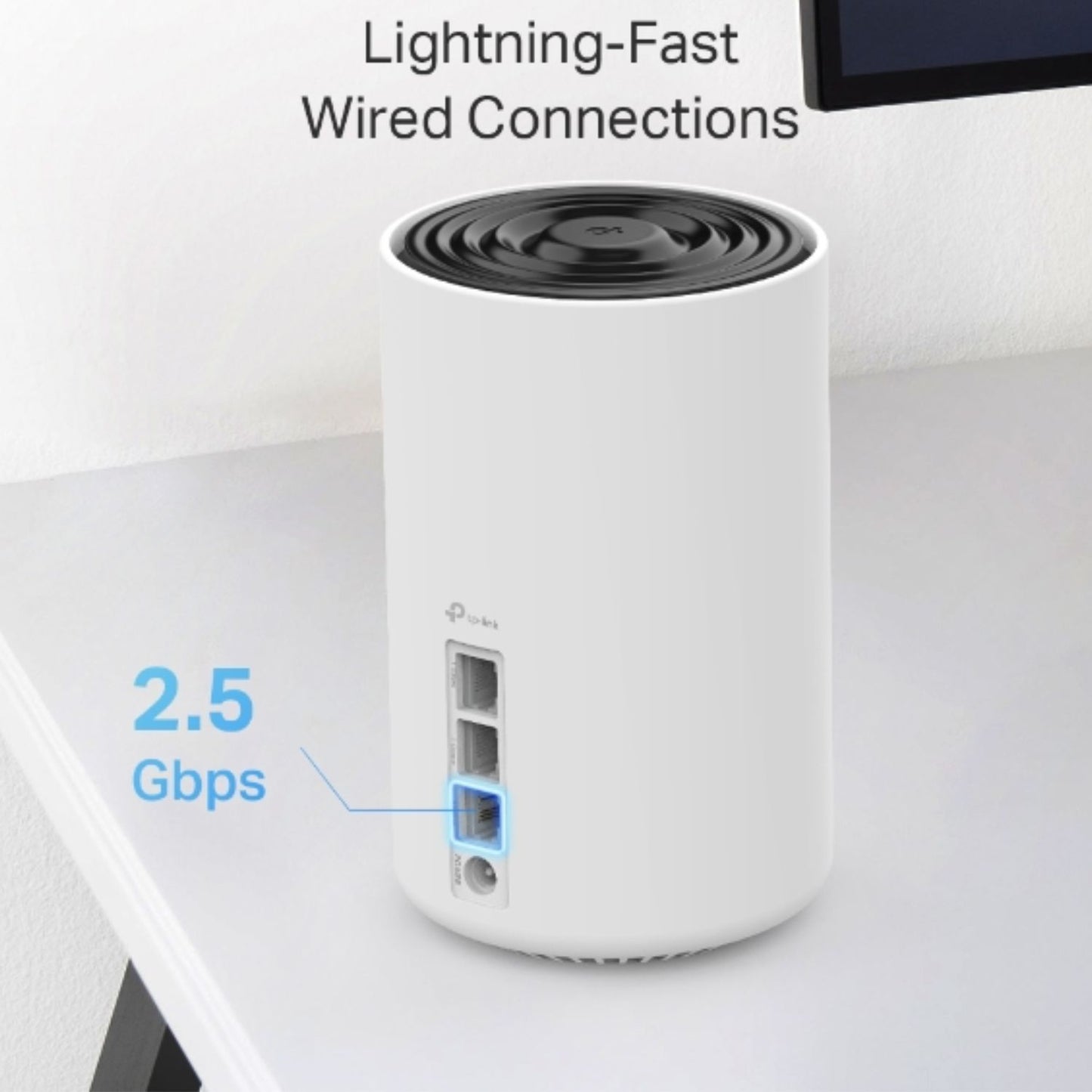 TP-Link Deco XE75 Pro(2-pack)) AXE5400 Tri-Band Mesh Wi-Fi 6E System, 574 Mbps at 2.4 GHz 2402 Mbps at 5 GHz 2402 Mbps at 6 GHz