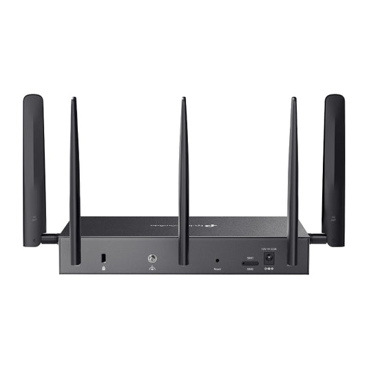 TP-Link DR3650v-4G Omada 4G Cat6 AX3000 Wi-Fi 6 Gigabit Desktop DSL Gateway, 574Mbps 2.4GHz 2402Mbps 5GHz(HE160), VDSL2 350 350 60, VoIP