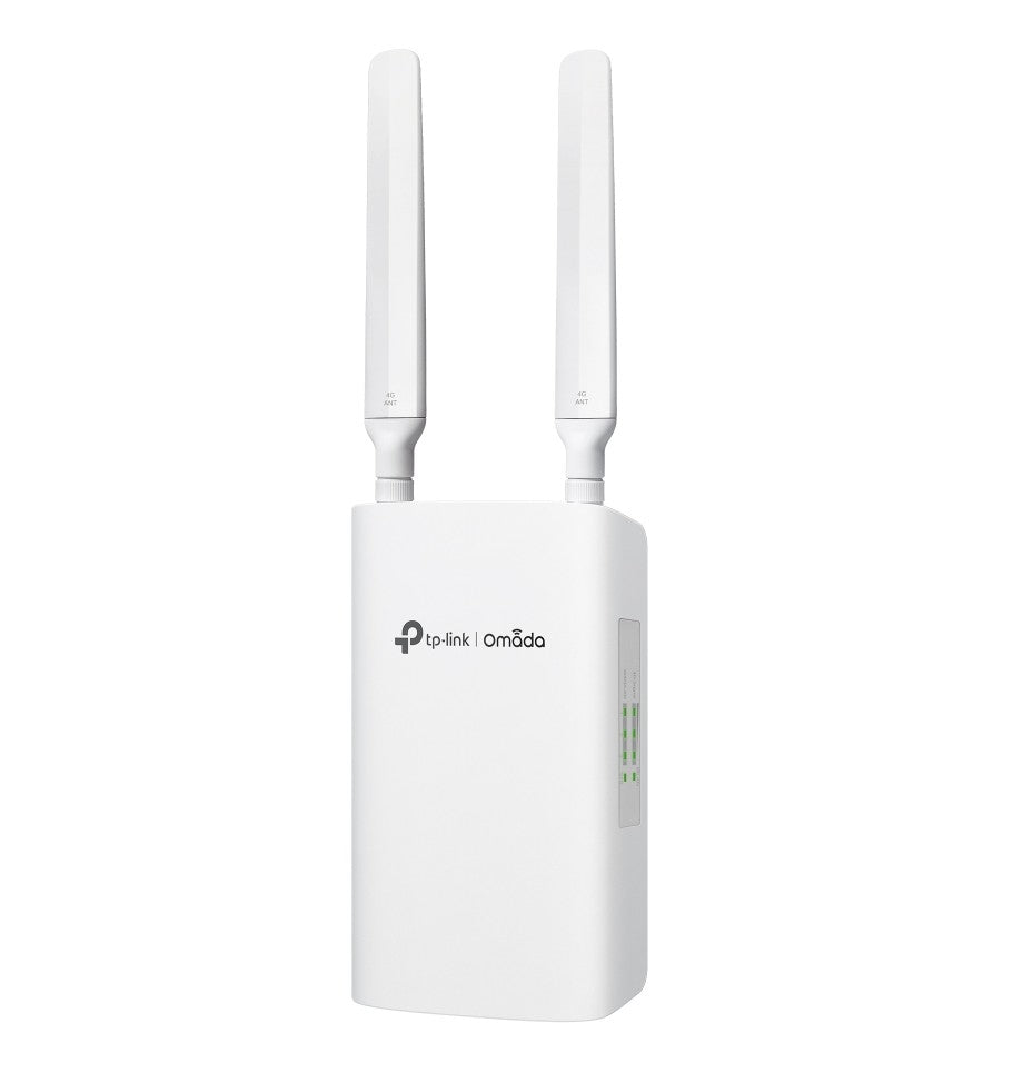 TP-Link ER703WP-4G-Outdoor Omada 4G Cat6 AX3000 Wi-Fi 6 Outdoor Indoor Gateway, 574Mbps at 2.4 GHz 2402 Mbps at 5 GHz (HE160) Wi-Fi Speed, 300 Mbps
